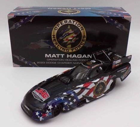 1/24 2023 Matt Hagan Operation Healing Force NHRA Mopar Funny Car Diecast Model - Hobbytech Toys