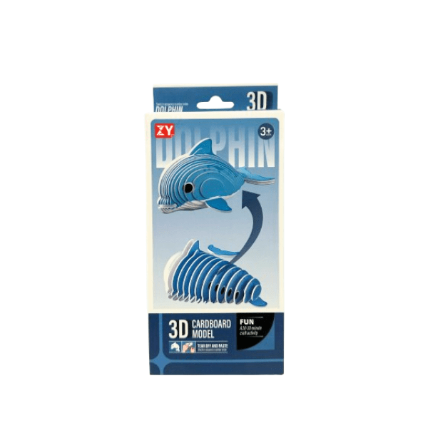 3D Diy Paper Puzzle Dolphin Kit