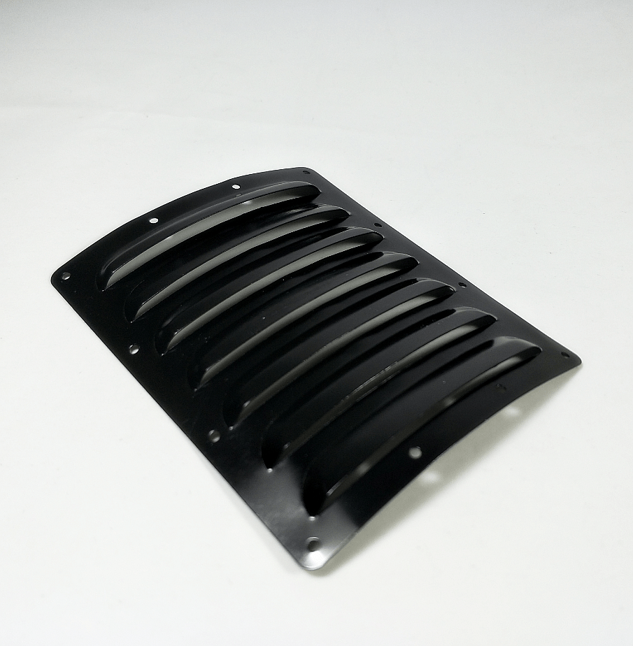 6Star Cooling Fins For Cowling 120x100x0.5mm Black (1) - Hobbytech Toys