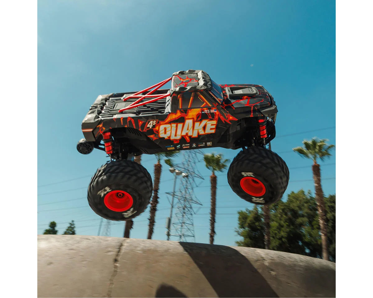 Arrma Quake 4S BLX 1/8 4X4 Monster Truck RTR - Black/Red