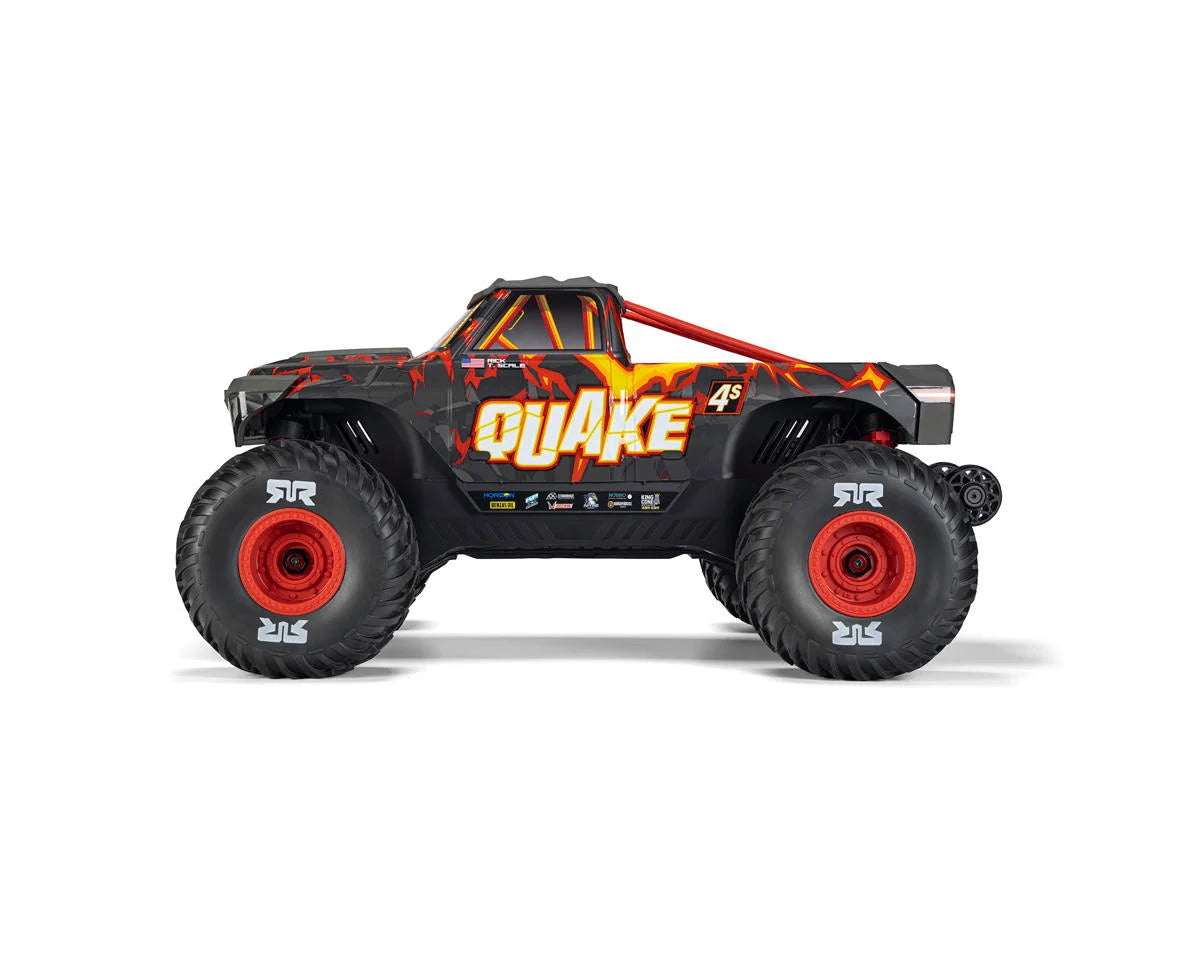 Arrma Quake 4S BLX 1/8 4X4 Monster Truck RTR - Black/Red