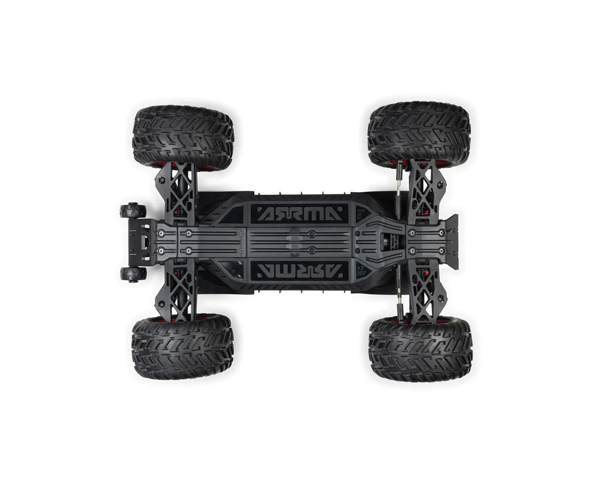 Arrma Quake 4S BLX 1/8 4X4 Monster Truck RTR - Black/Red