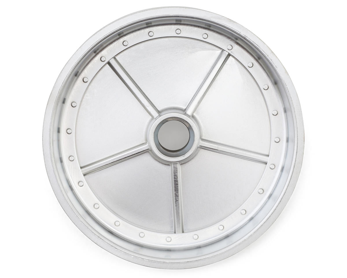 Kyosho Scorpion 2014 Front Wheels (Satin Chrome) (2)