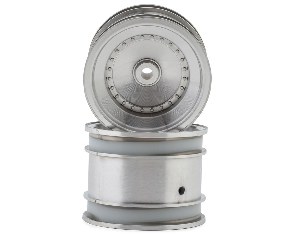 Kyosho Scorpion 2014 Rear Wheels (Satin Chrome) (2)