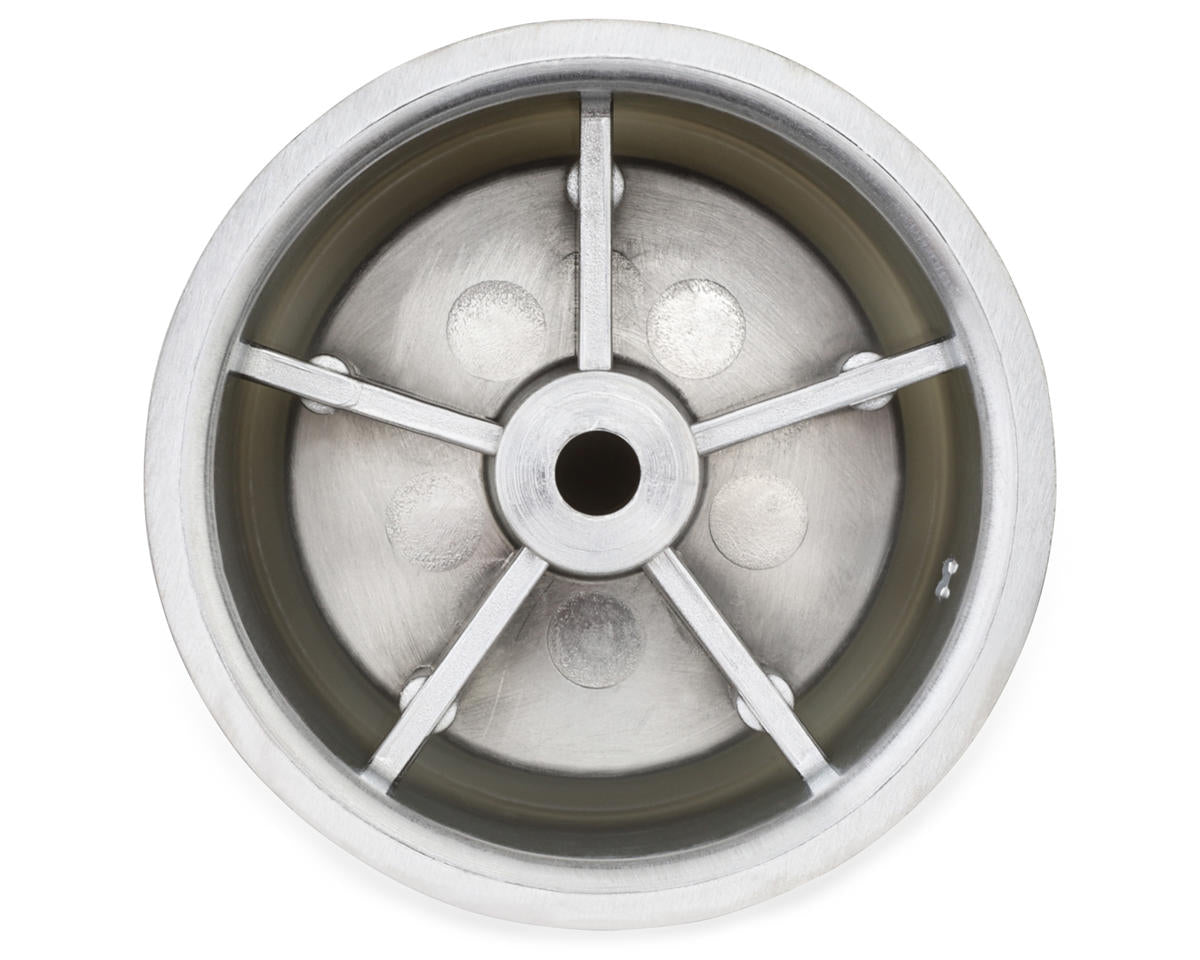 Kyosho Scorpion 2014 Rear Wheels (Satin Chrome) (2)