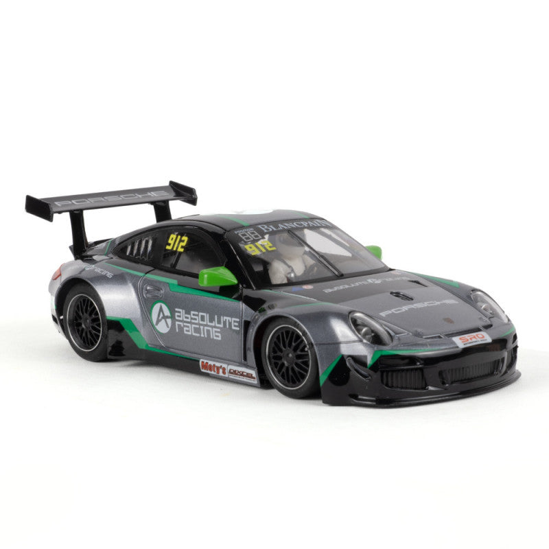 NSR 0345AW 1/32 Porsche 997 - Absolute Racing #912 Green Slot Car