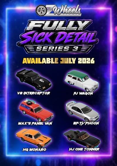 Oz Wheels 1/64 Fully Sick Detail Series 3 Sealed Box (12 Cars Included)