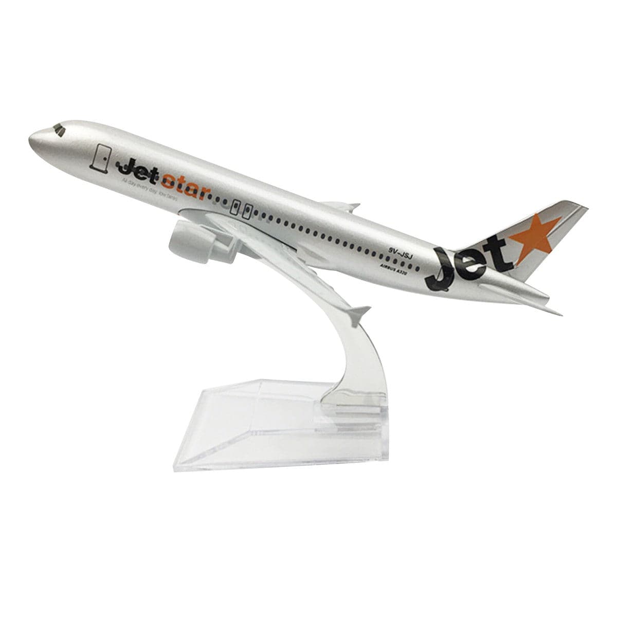 A320 Diecast Model Plane - Jetstar (16cm)