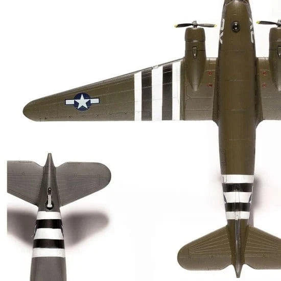 Academy 1/144 USAAF C - 47 Skytrain Plastic Model Kit - Hobbytech Toys