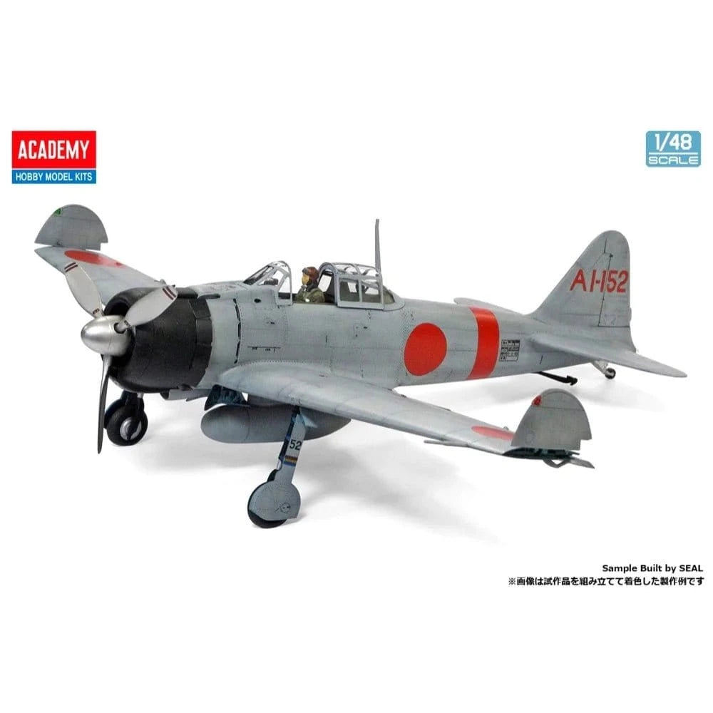 Academy 1/48 A6M2b Zero Fighter Model 21 Battle of Midway Plastic Model Kit - Hobbytech Toys