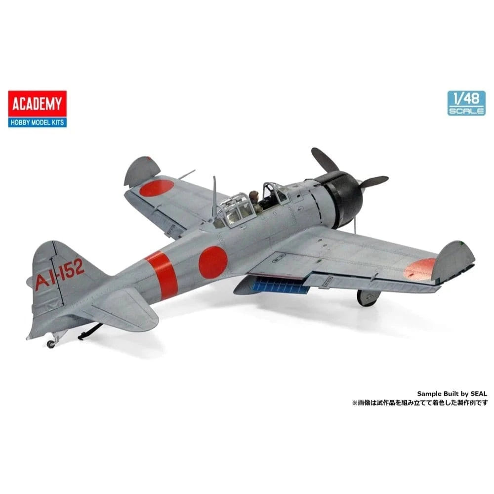 Academy 1/48 A6M2b Zero Fighter Model 21 Battle of Midway Plastic Model Kit - Hobbytech Toys