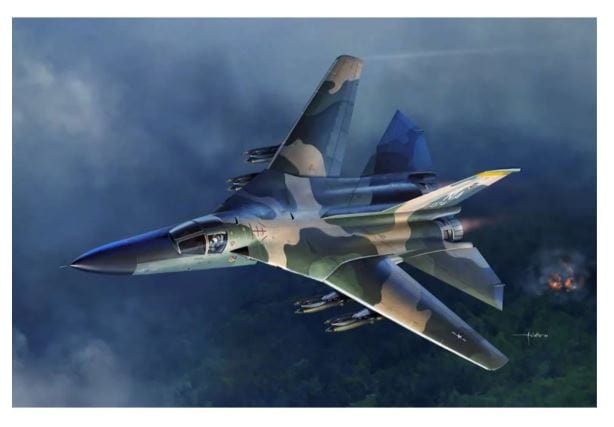 Academy 1/48 USAF F - 111A Aardvark Vietnam War Plastic Model Kit - Hobbytech Toys