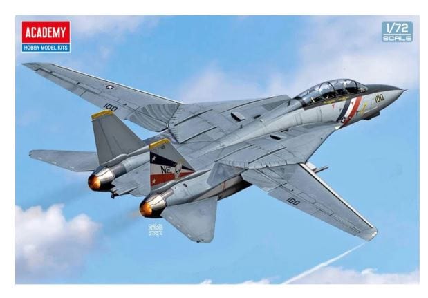 Academy 1/72 F - 14D Super Tomcat VF - 2 Bounty Hunters Plastic Model Kit - Hobbytech Toys