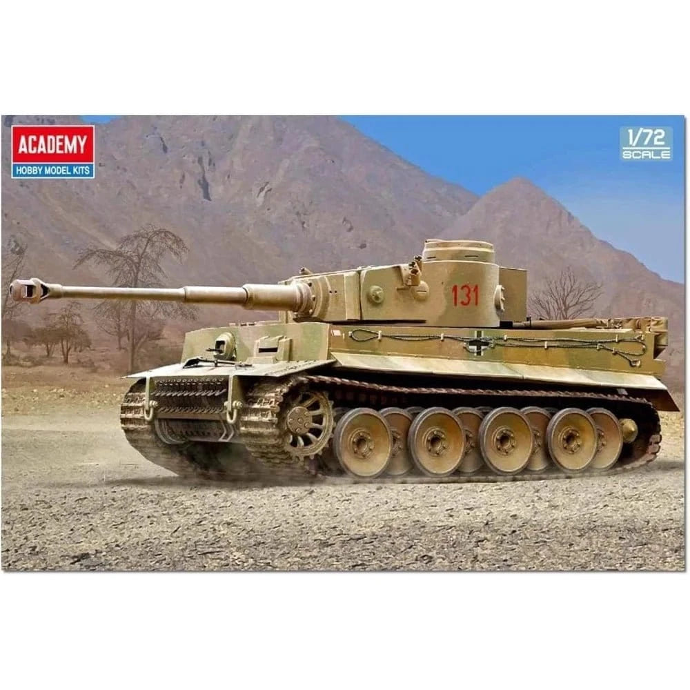 Academy 1/72 German Tiger - IÂ Ver. Early Plastic Model Kit - Hobbytech Toys