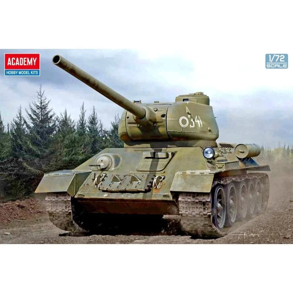 Academy 1/72 Soviet Medium Tank T - 34 - 85 Plastic Model Kit - Hobbytech Toys