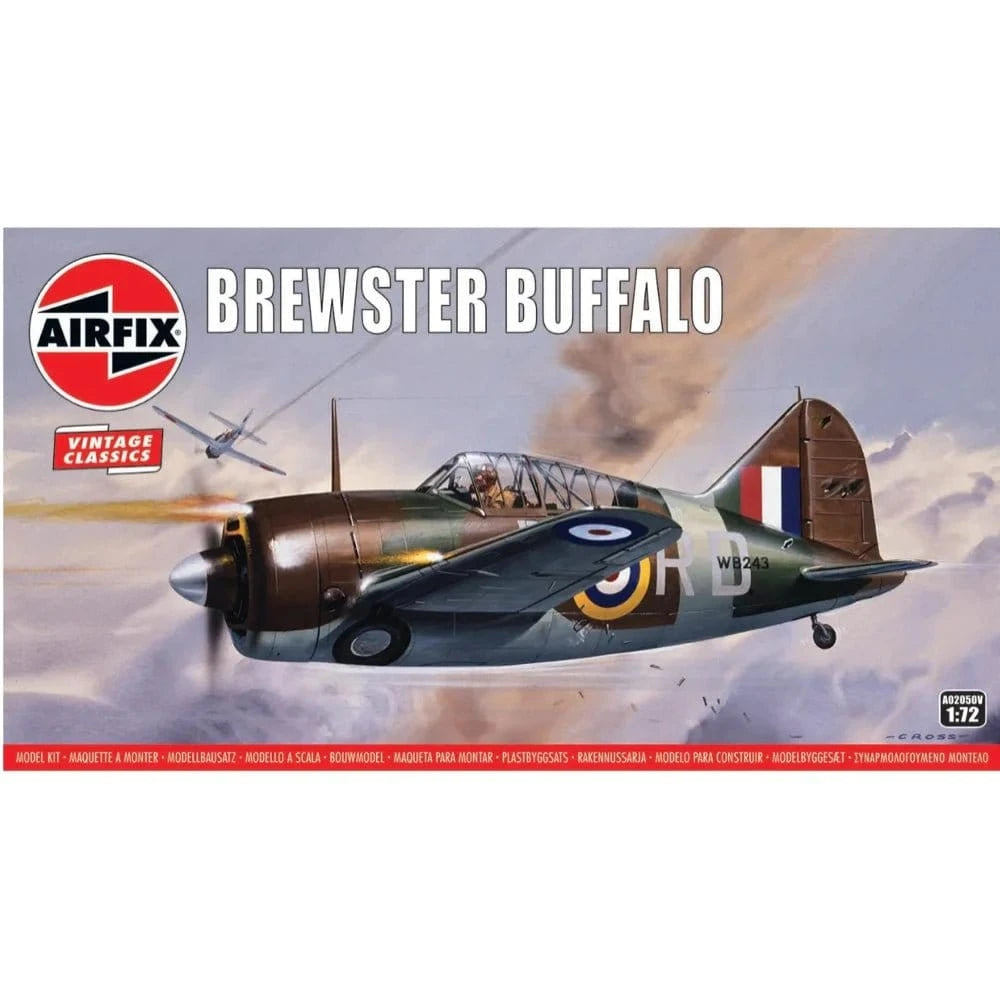 Airfix 02050V 1/72 Brewster Buffalo RAAF Plastic Model Kit - Hobbytech Toys