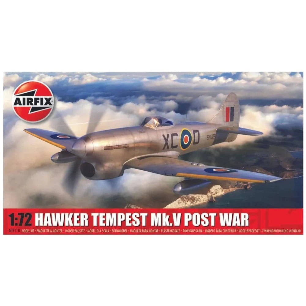 Airfix 02110 1/72 Hawker Tempest Mk.V Post War Plastic Model Kit - Hobbytech Toys