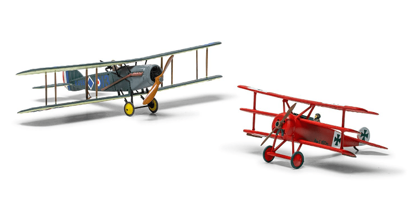Airfix 02141V 1/72 Fokker DR1 Triplane & Bristol Fighter Dogfight Double Plastic Model Kit - Hobbytech Toys