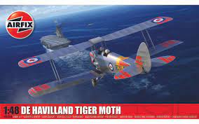 Airfix 04104A 1/48 De Havilland Tiger Moth Plastic Model Kit - Hobbytech Toys