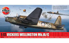 Airfix 08019A 1/72 Vickers Wellington MK.IA/C Plastic Model Kit - Hobbytech Toys