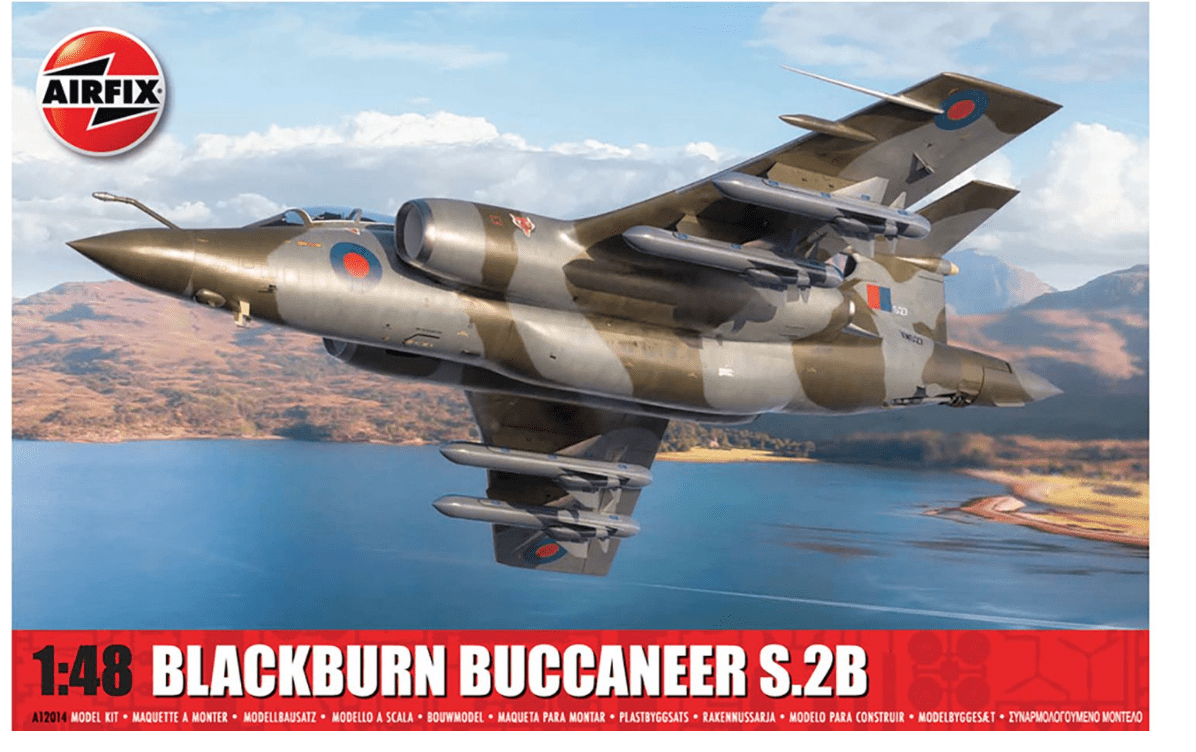 Airfix 12014 1/48 Blackburn Buccaneer S.2 RAF Plastic Model Kit - Hobbytech Toys