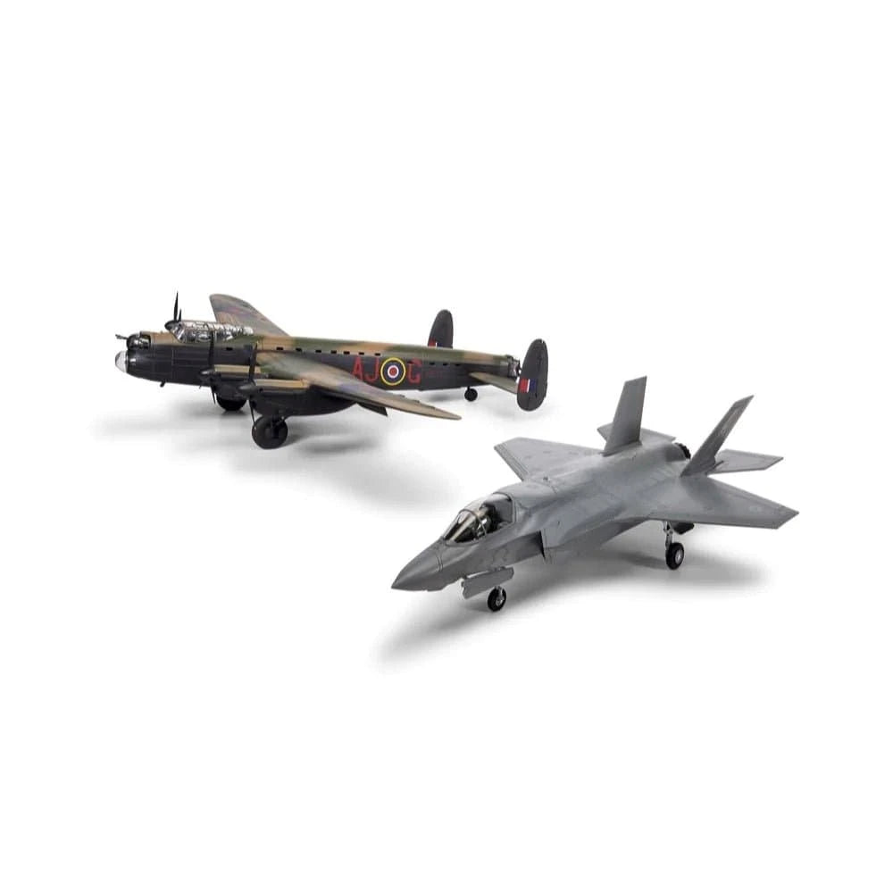Airfix 50191 1/72 Dambusters 80th Anniversary Gift Set Avro Lancaster and Lockheed Martin F - 35B Lightning II Plastic Model Kit - Hobbytech Toys