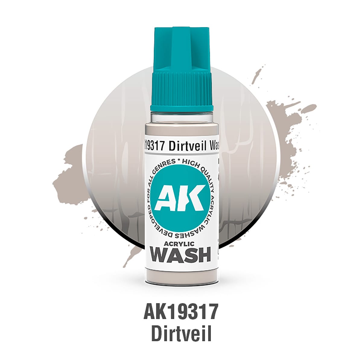 AK Interactive Acrylic Wash: Dirtveil Wash 18ml