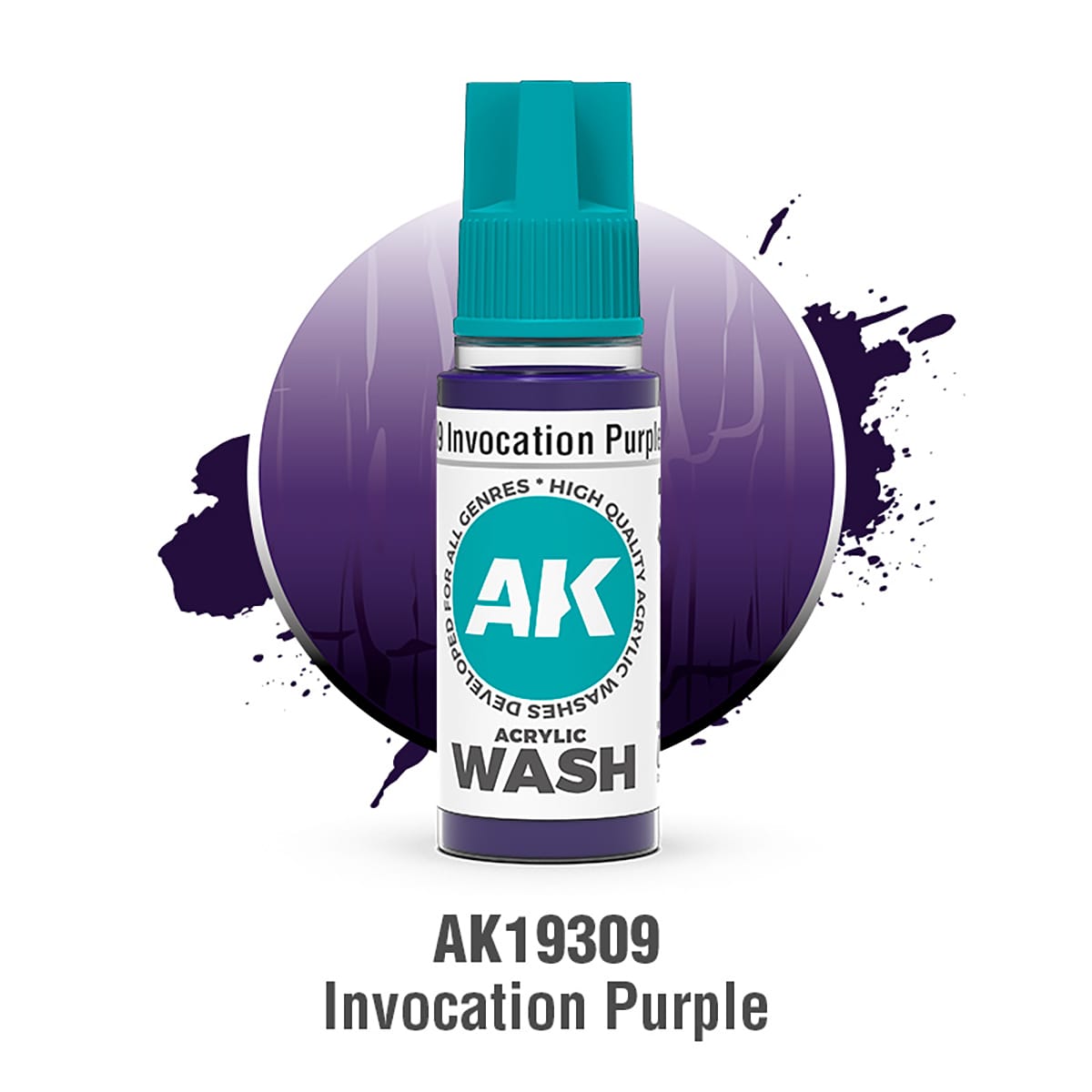 AK Interactive Acrylic Wash: Invocation Purple Wash 18ml