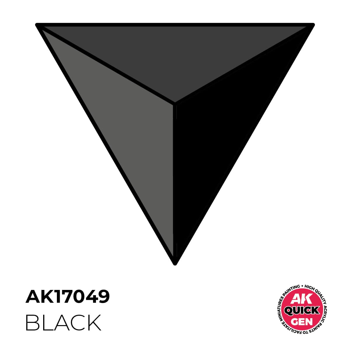 AK Interactive Quick Gen: Black - 18ml Acrylic Paint