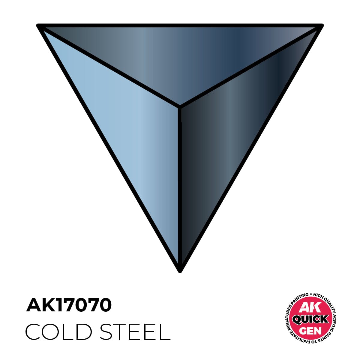 AK Interactive Quick Gen: Cold Steel - 18ml Acrylic Paint