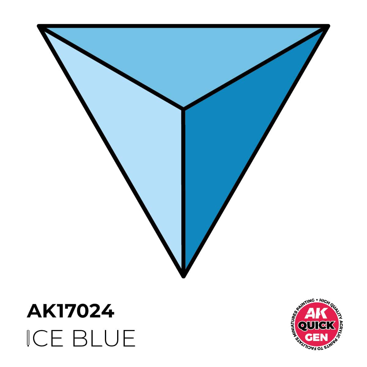 AK Interactive Quick Gen: Ice Blue - 18ml Acrylic Paint