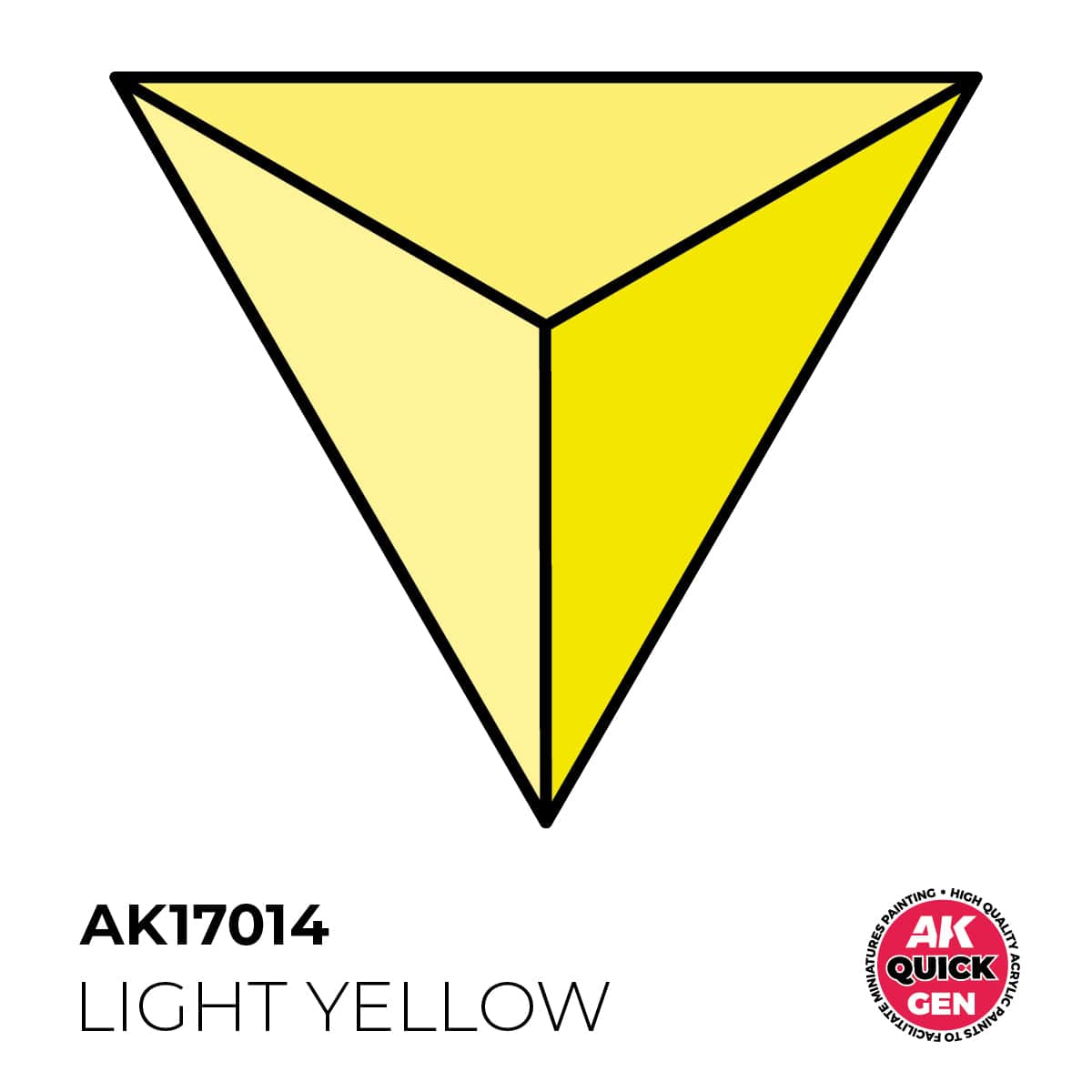 AK Interactive Quick Gen: Light Yellow - 18ml Acrylic Paint