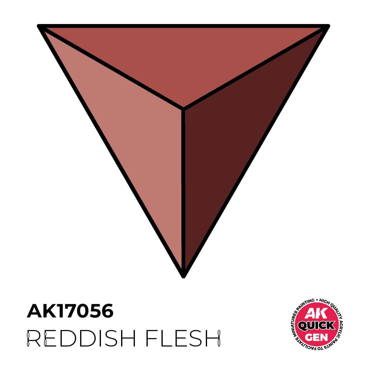 AK Interactive Quick Gen: Reddish Flesh - 18ml Acrylic Paint