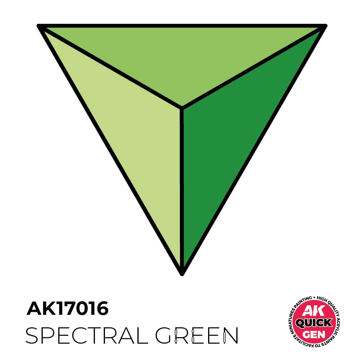 AK Interactive Quick Gen: Spectral Green - 18ml Acrylic Paint
