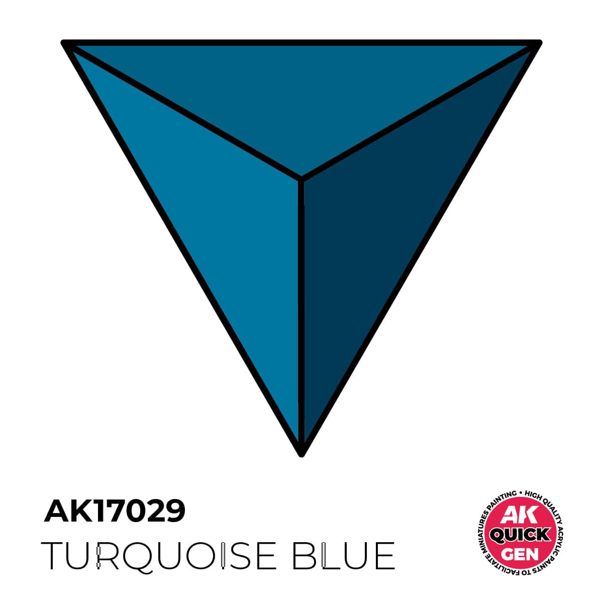 AK Interactive Quick Gen: Turquoise Blue - 18ml Acrylic Paint