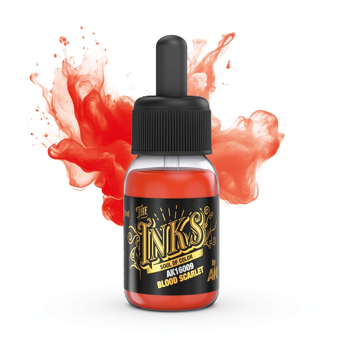 AK Interactive The INKS: Blood Scarlet 30ml Acrylic Ink