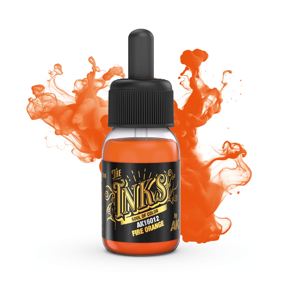 AK Interactive The INKS: Fire Orange 30ml Acrylic Ink
