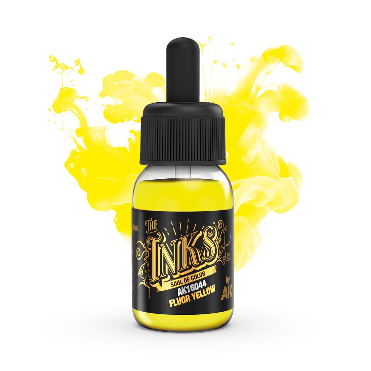AK Interactive The INKS: Fluor Yellow 30ml Acrylic Ink