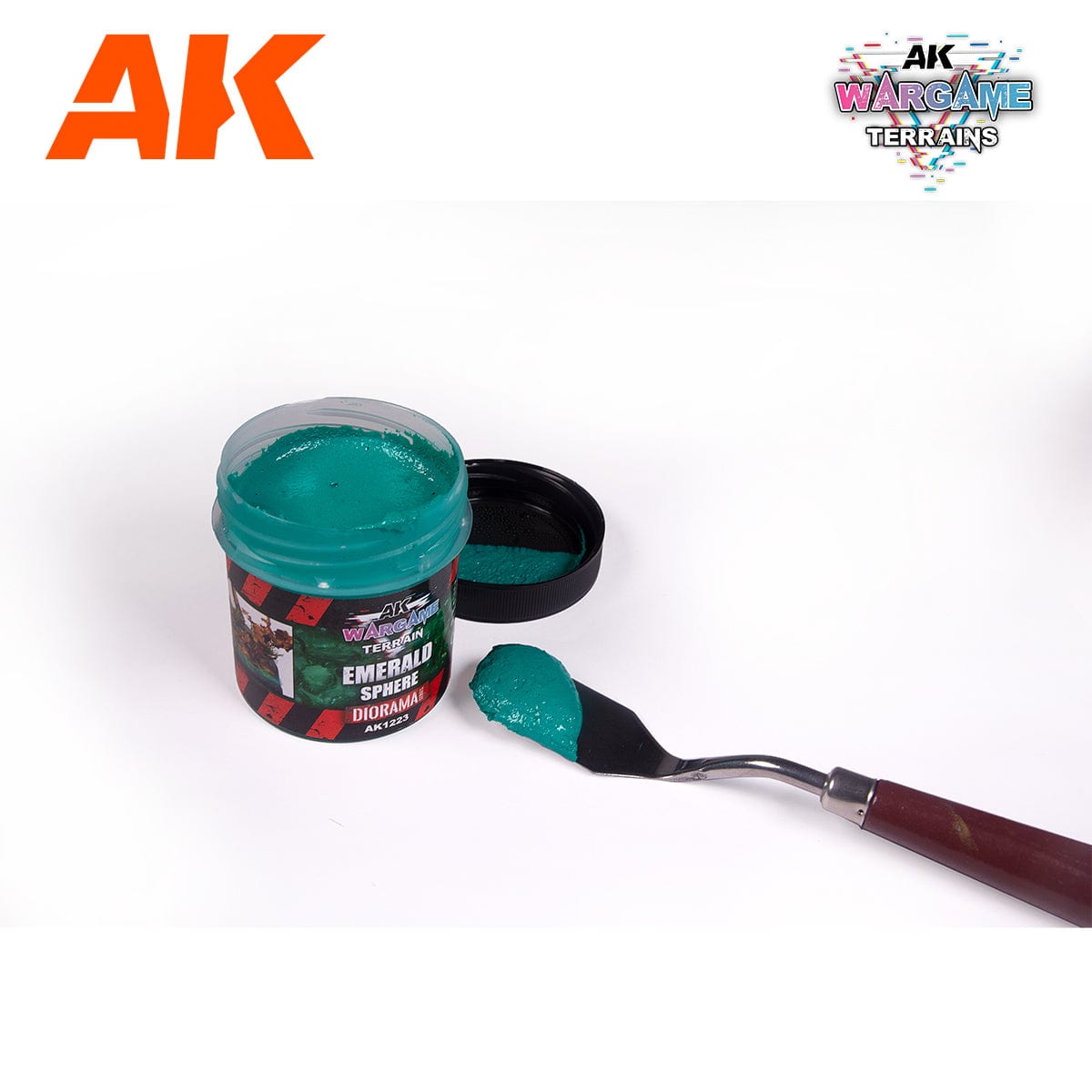 AK Interactive Wargame: Emerald Sphere Terrain Paste 100ml