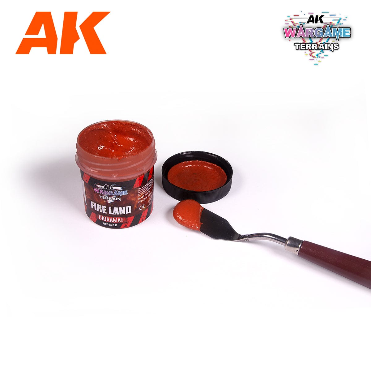 AK Interactive Wargame: Fire Land Terrain Paste 100ml
