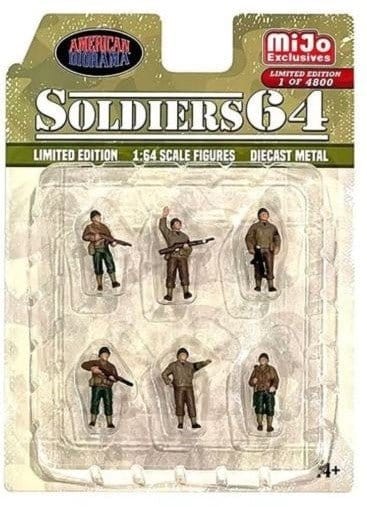 American Diorama 1/64 Soldiers 64 Diecast Figure Set Accessory - Hobbytech Toys