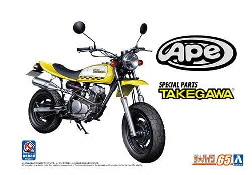 Aoshima 1/12 Honda AC16 Ape 50 2006 Custom Takegawa Plastic Model Kit - Hobbytech Toys