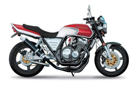 Aoshima 1/12 Honda NC31 CB400 SUPER FOUR 92 with Custom Parts Plastic Model Kit - Hobbytech Toys