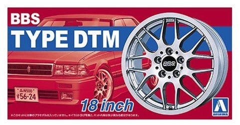 Aoshima 1/24 BBS DTM 18inch Wheel Set - Plastic Model Kit - Hobbytech Toys