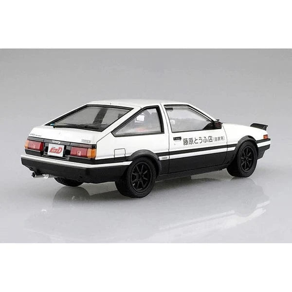Aoshima 1/24 Fujiwara Takumi Toyota AE86 Trueno Project - D Version Plastic Model Kit - Hobbytech Toys