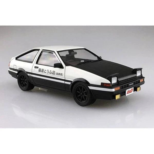 Aoshima 1/24 Fujiwara Takumi Toyota AE86 Trueno Project - D Version Plastic Model Kit - Hobbytech Toys