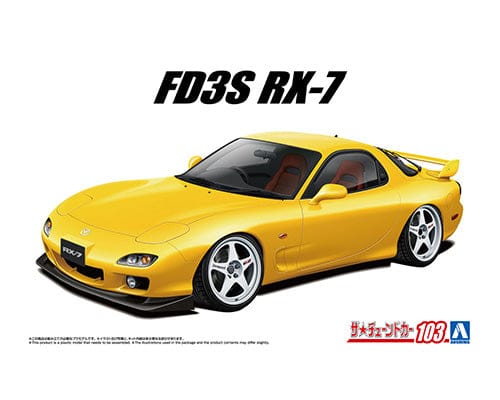 Aoshima 1/24 Mazda FD3S RX-7 02 Air Suspension Custom model kit