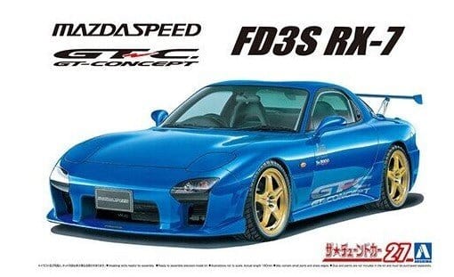 Aoshima 1/24 Mazda Speed FD3S RX - 7 A - Spec GT - C 1999 Mazda Plastic Model Kit - Hobbytech Toys