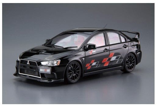 Aoshima 1/24 Ralliart CZ4A Lancer Evolution X 2007 Mitsubishi Plastic Model Kit - Hobbytech Toys