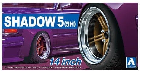 Aoshima 1/24 Shadow5 (5H) 14Inch Wheels Plastic Model Kit - Hobbytech Toys